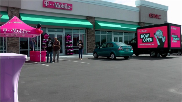 t mobile led truck ad
